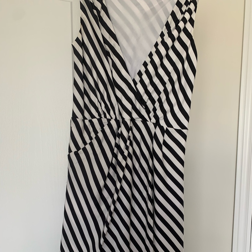 Jacob black and white stripes dress